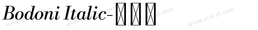 Bodoni Italic字体转换